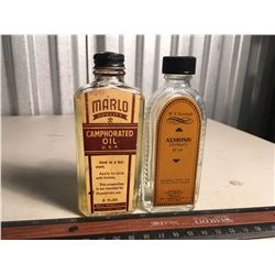 Glass Bottles, Extract and Oil (Marlo, W.T. Rawleigh)