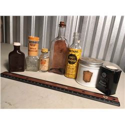 Misc Watkins Glass Containers (Spice Mixture, Orange Syrup, Spot Remover, Black Pepper, Et;)