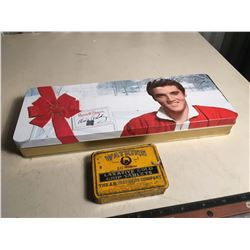 Watkins Laxative Tin With Elvis Embossed Tin Container