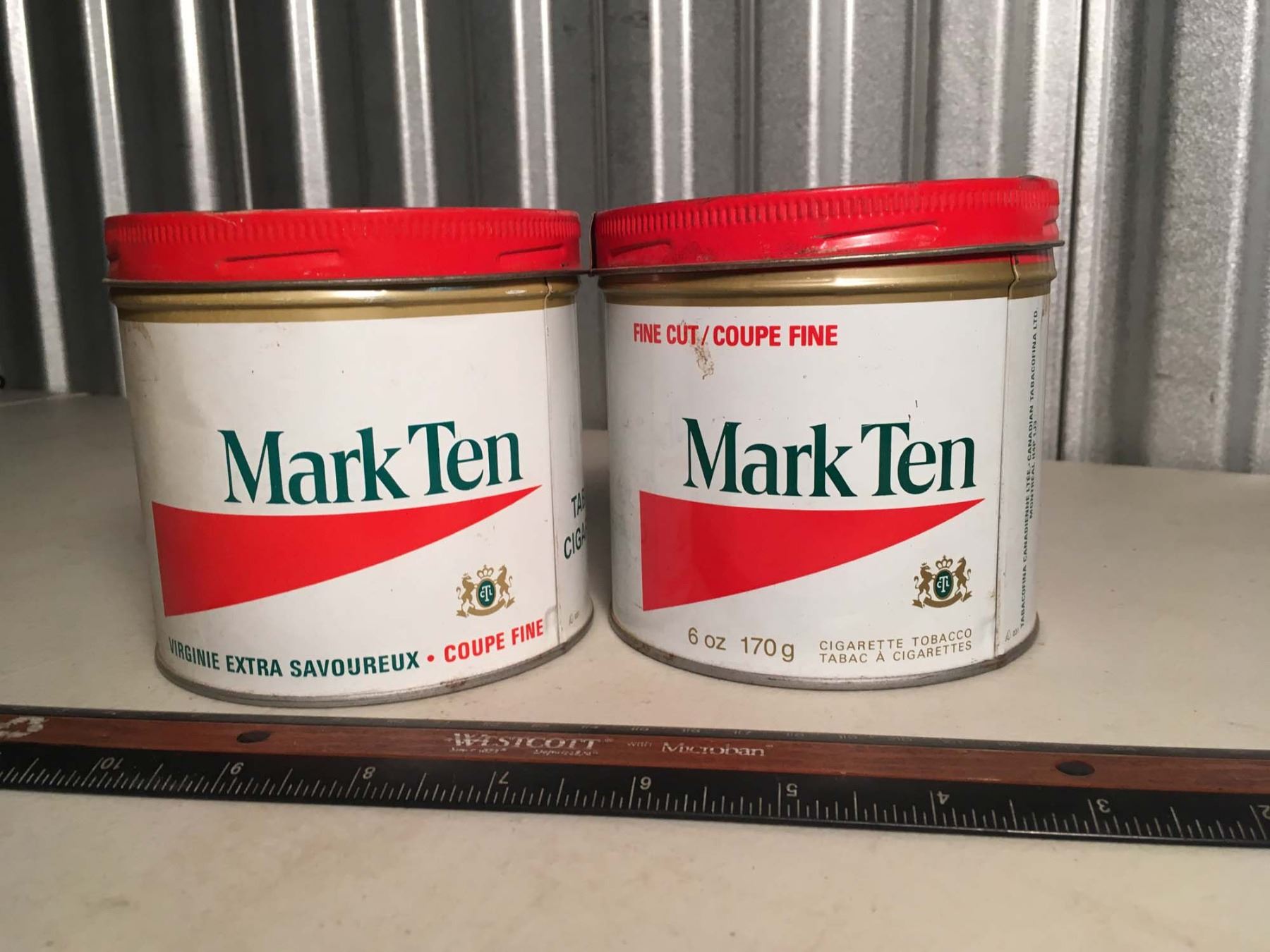 cigarette mark ten Mark Ten Fine Cut Cigarette Tobacco Tins (2) cigarette mark ten Mark Ten Fine Cut Cigarette Tobacco Tins (2)