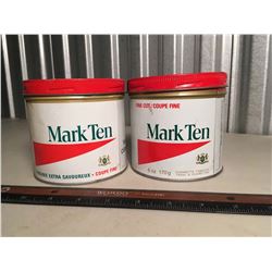 Mark Ten Fine Cut Cigarette Tobacco Tins (2)