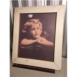 Framed “Cupid at Rest” M. Demitt 1906 Photograph (17” x 14.5”)