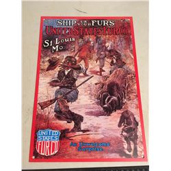 United States FurCo Metal Advertising Sign (Reproduction)