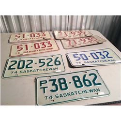 70s Saskatchewan License Plates (7)