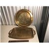 Image 1 : Decorative Metal Hong Kong Platter With Plain metal Tray