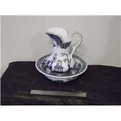 Pitcher & Bowl Set (Age & Maker Unknown)