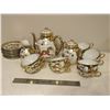 Image 1 : Chinese Tea Set (Teapot, Cream, Sugar) (10 Cups & Saucers) (No Chips, No Cracks)