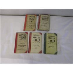 Farmer’s Ledgers (5) (1937, 1945, 1946, 1950, 1957)