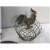 Image 4 : Rooster Collection (Trivot, Wire Egg Basket, Tin Hanger)