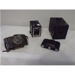Lot Of Old Cameras (Detrola, Brownie, Nettar)