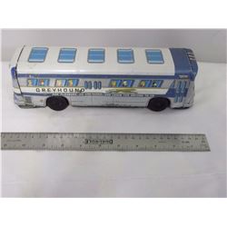 Vintage Greyhound Express Bus (Rear Friction) (Litho Tin Made In Japan)