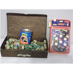 Tinker Toys & Working Pinball Machine.