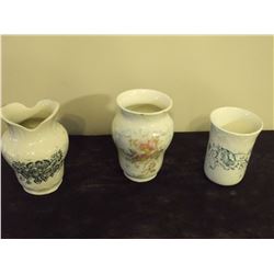 Bathroom Jugs (3) (Some Small Chips)