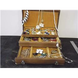 Jewelry & Chest (Approximately 45 Pieces)