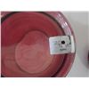 Image 2 : Cranberry Glass (3 Pieces, 1 Made In Austria [Label])