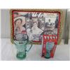 Image 1 : Coca-Cola Wicker Tray With Mug & Limited Edition Glass