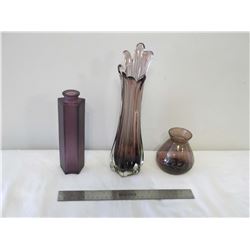 Purple Amethyst Glass (3-Pieces)