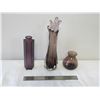 Image 1 : Purple Amethyst Glass (3-Pieces)