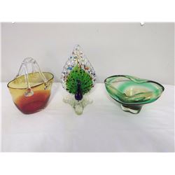 Brown Glass (3 Pieces)