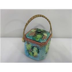 Basketware Cookie Jar (1940’s) (No Chips Or Cracks)