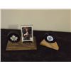 Image 1 : 1982 Norm Ulman Autographed Puck, & Mats Sundin Card & Puck
