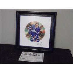 Signed Red Kelly Photo & Canada Post Stamp