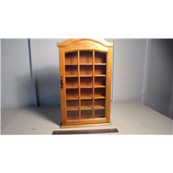 Wood Showcase (Holds 2 Sets Red Rose Ornaments)