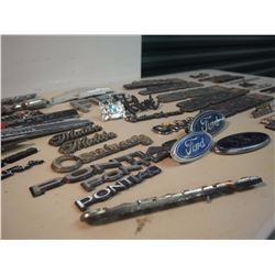 Lot of Automobile Emblems (Plastic)