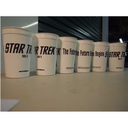 Lot of 7 Star Trek, The Future Begins Plastic Cups