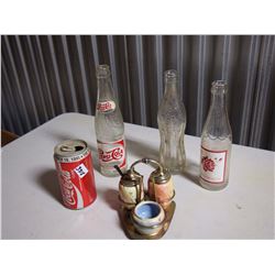 Serving Set, Pepsi Bottle, Rose Bottles, Coke Tin