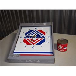 Feed Rite Clock, 4 Star Tin