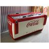 Image 1 : Coca Cola Cooler, 71"x24"x35" 4 Lids Open