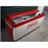 Image 2 : Coca Cola Cooler, 71"x24"x35" 4 Lids Open