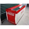 Image 3 : Coca Cola Cooler, 71"x24"x35" 4 Lids Open