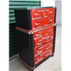 Image 2 : Tool Box Style Custom Made Dresser On Wheels, 34"x17"x53"