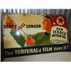 Image 2 : Texaco Motor Oil Sign (E-5-36) (Made In USA) (30"x18")
