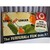 Image 3 : Texaco Motor Oil Sign (E-5-36) (Made In USA) (30"x18")