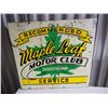 Image 1 : Maple Leaf Motor Club (Double-Sided) (24"x18")