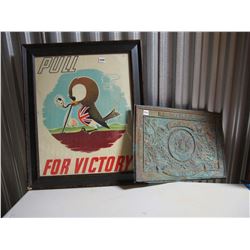 Cooper Ceiling Tile, WWII Propaganda Picture