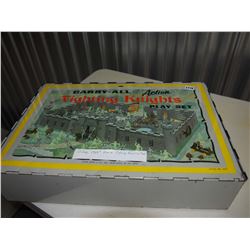 Action Play Set Tin Vintage 1960's Knight Set