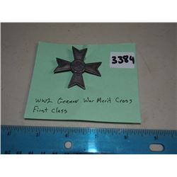 WWII German War Merit Cross First Class