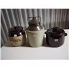 Image 1 : Crock Pots (3-Pieces), & Pickle Crock