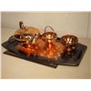 Image 1 : Matching Bronze Set Tea Kettle, Tray, Cream & Sugar