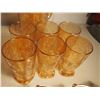 Image 5 : Matching Set of Carnival Glass Jug And Cups Etc; (13)