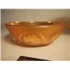 Image 3 : Carnival Glass Fruit Bowl With Stem And Carnival Glass Bowl