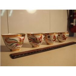 Chinese Theme Painted Decorative Tea Cups (4)