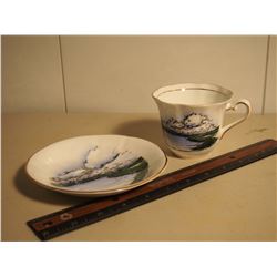 Bone China Cup And Saucer (Clear Lake Wainwright Alberta)