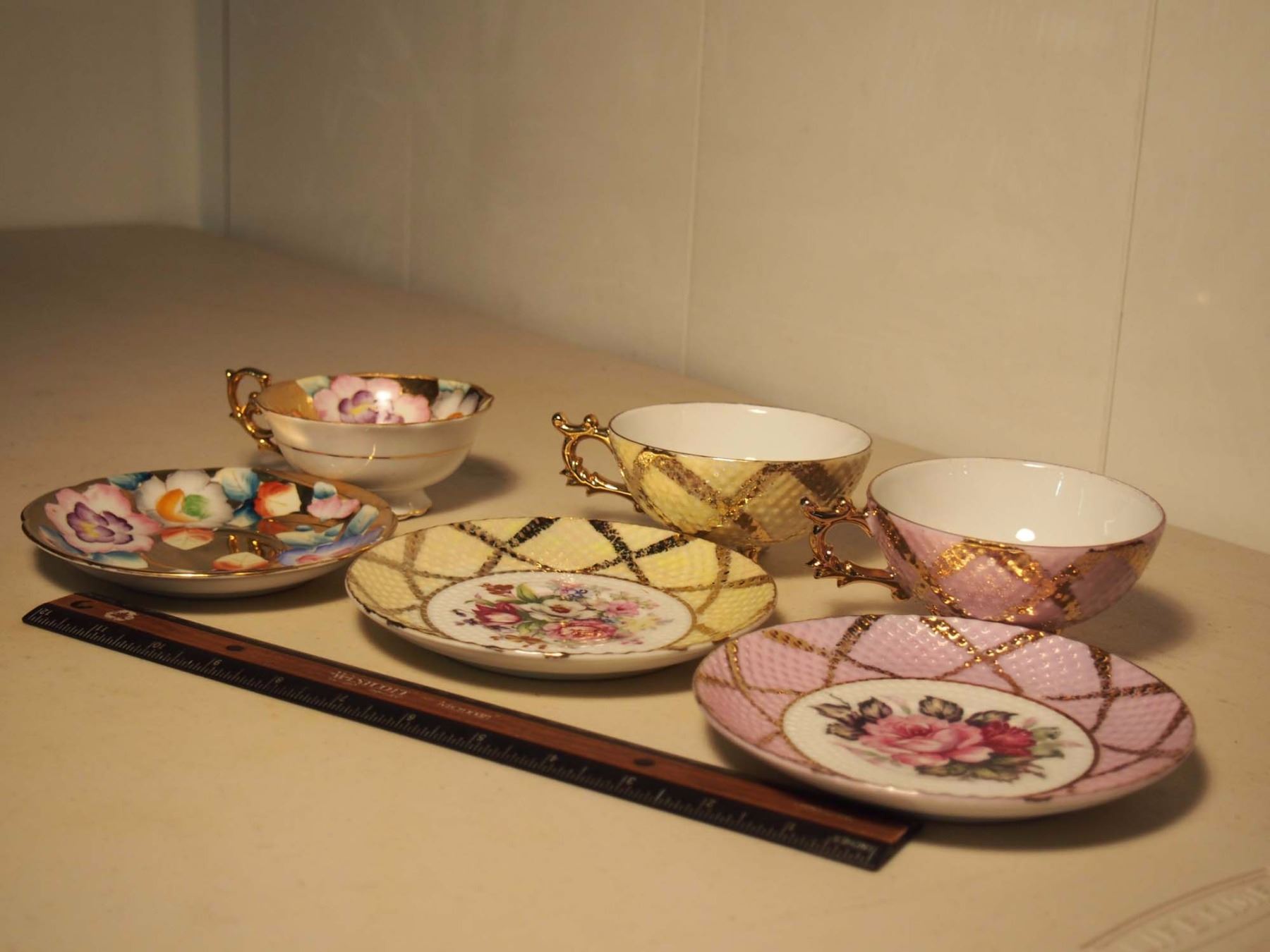 Sets of Matching Decorative Cups And Saucers (3) Bodnarus Auctioneering