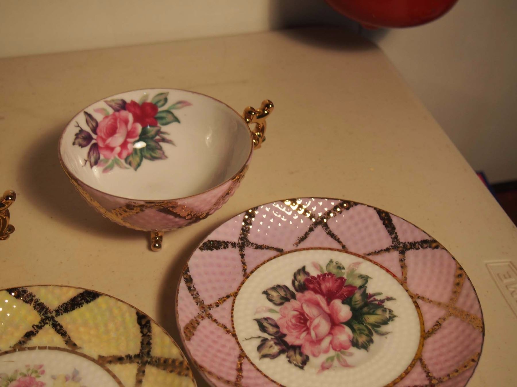 Sets of Matching Decorative Cups And Saucers (3)