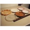 Image 1 : Lot of Misc Plates, Saucers (6)(Carnival Glass, Matching Saucers, Glass Dish, Etc;)